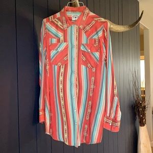 Western Pearl Snap Button down Shirt